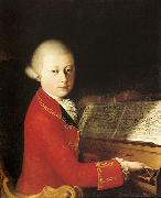 unknow artist Wolfang Amadeus Mozart (aged 14) in Verona Spain oil painting artist